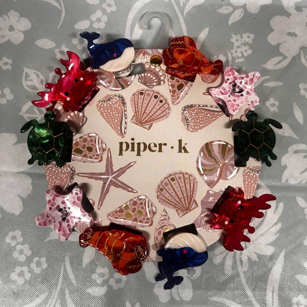 Piper K Sea Life Hair Clips